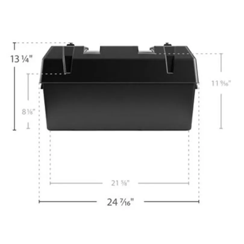 DOUBLE BATTERY BOX, END TO END